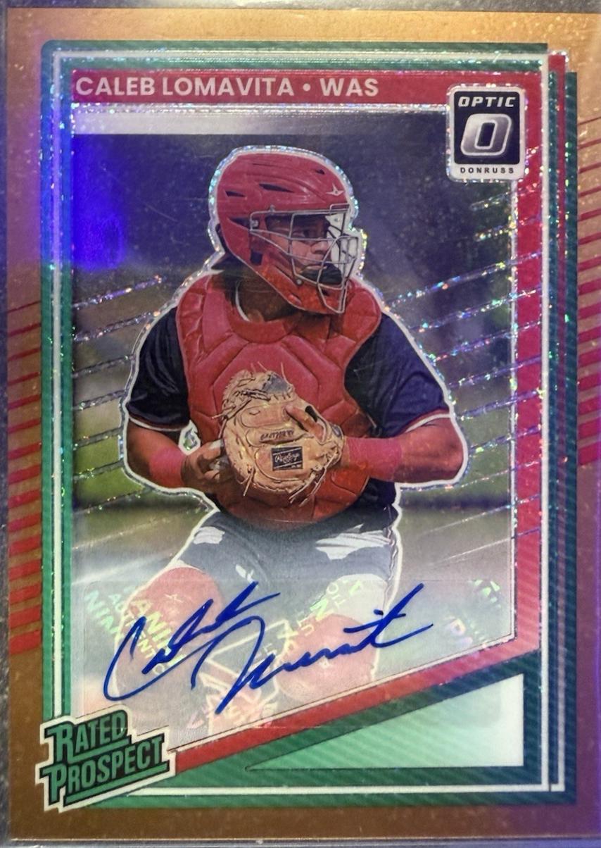 Caleb Lomavita [Copper Glitter Optic Signature] #149