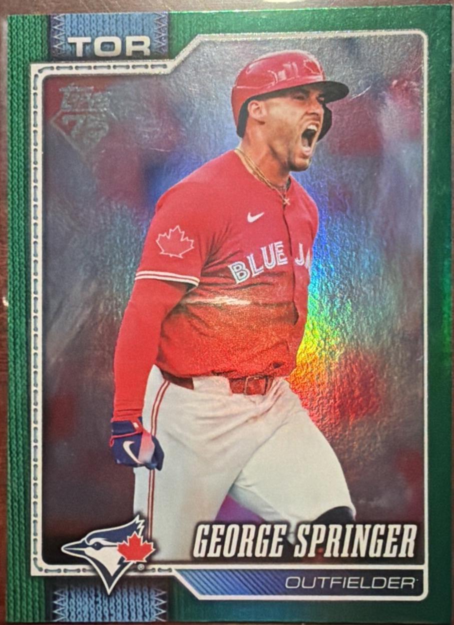 George Springer [Green Rainbow Foil] #455