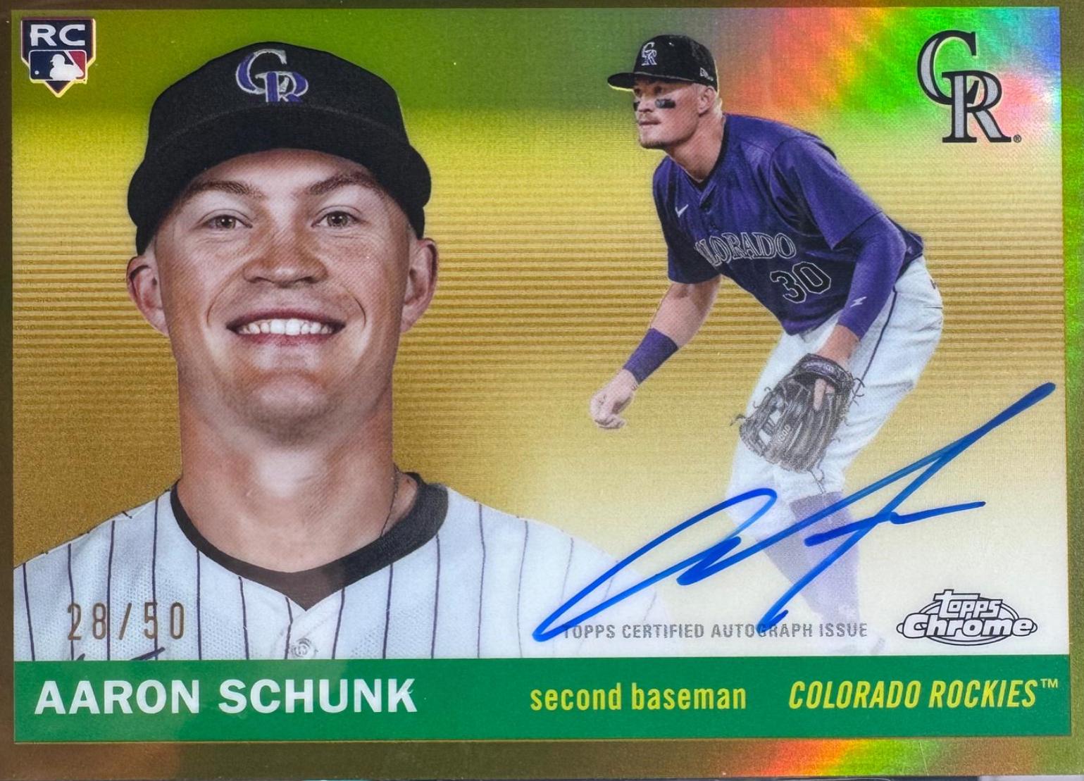 Aaron Schunk [Gold Refractor] #CPA-AS