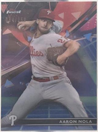 Aaron Nola [Blue Refractor] #76
