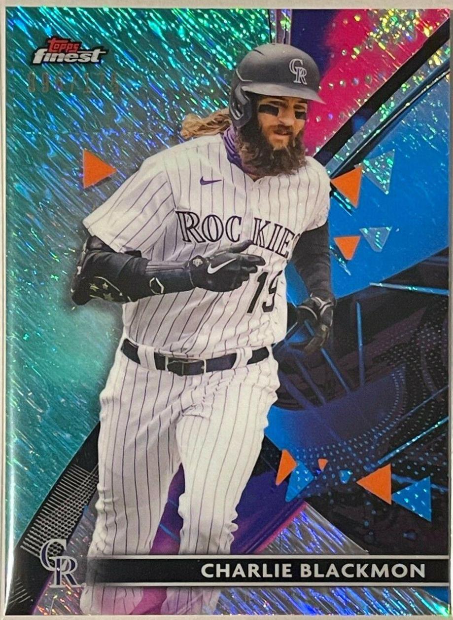 Charlie Blackmon [Aqua Shimmer Refractor] #33
