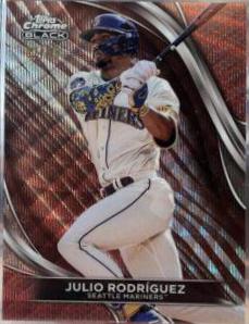 Julio Rodriguez [Rose Gold Wave Refractor] #82