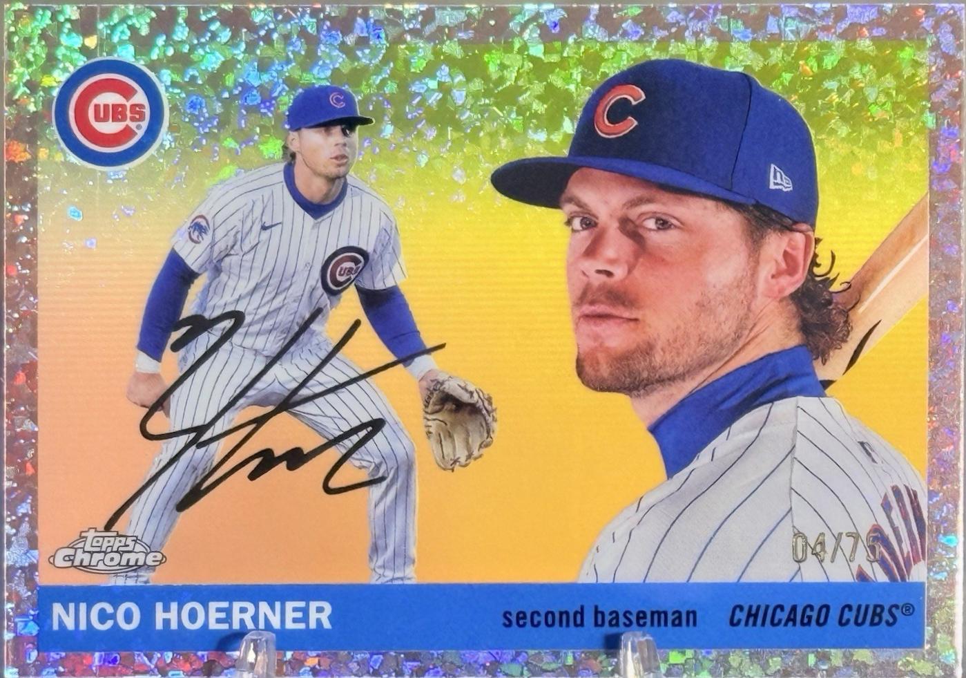Nico Hoerner [Rose Gold Mini-Diamond Refractor] #24