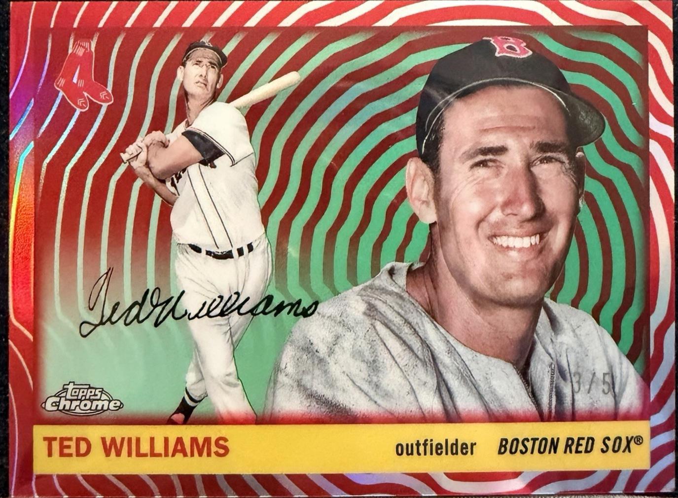 Ted Williams [Red Vibrations Refractor] #351
