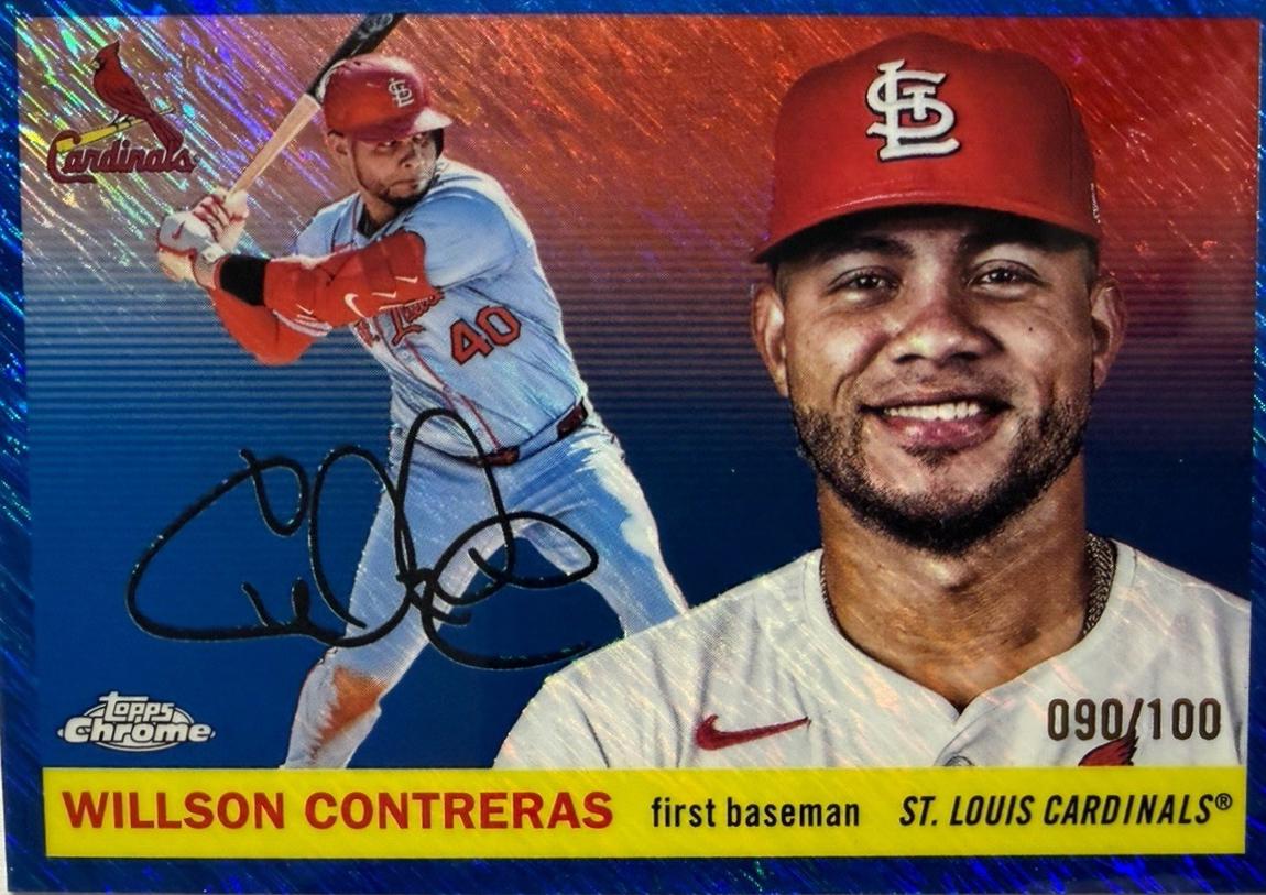 Willson Contreras [Blue Shimmer Refractor] #108