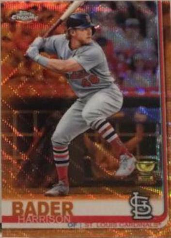 Harrison Bader [Orange Wave Refractor] #13