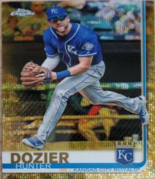 Hunter Dozier [Gold Wave Refractor] #166