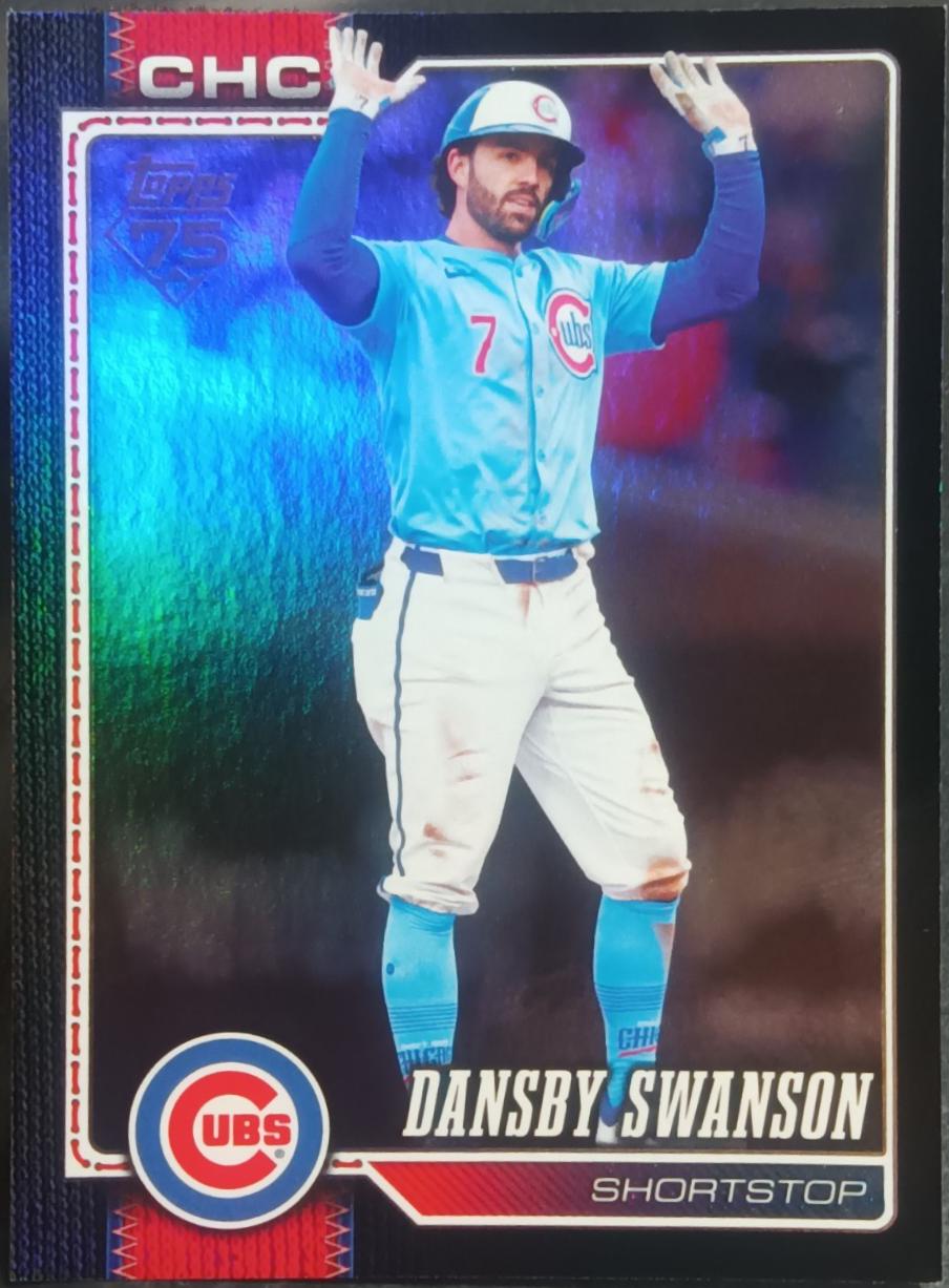 Dansby Swanson [Black Diamante Foil] #550