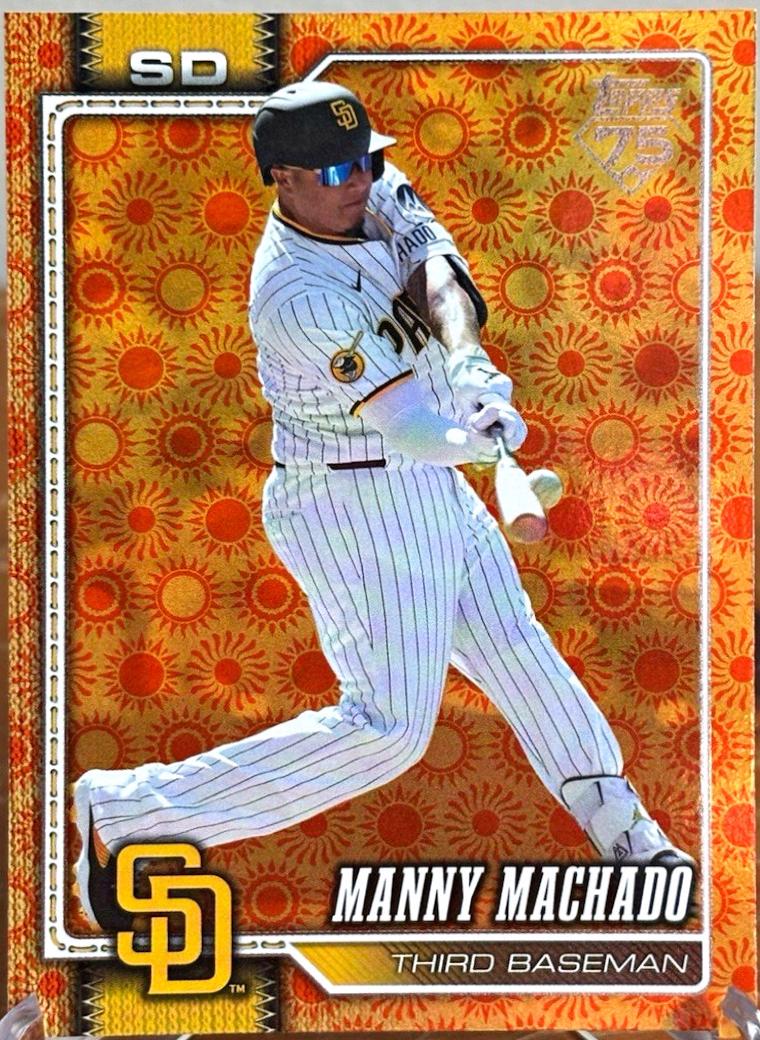 Manny Machado [Sandglitter Orange] #614