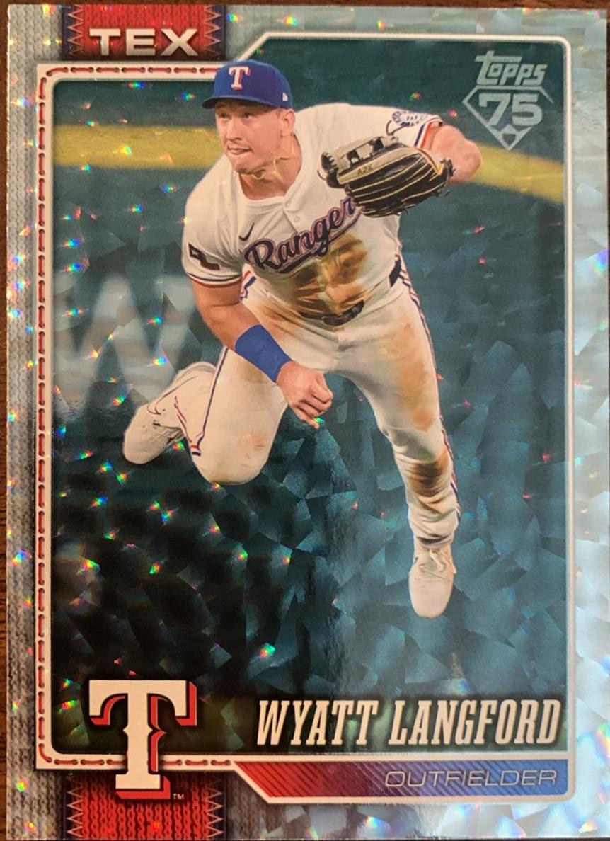 Wyatt Langford [Silver Crackle Foil] #383