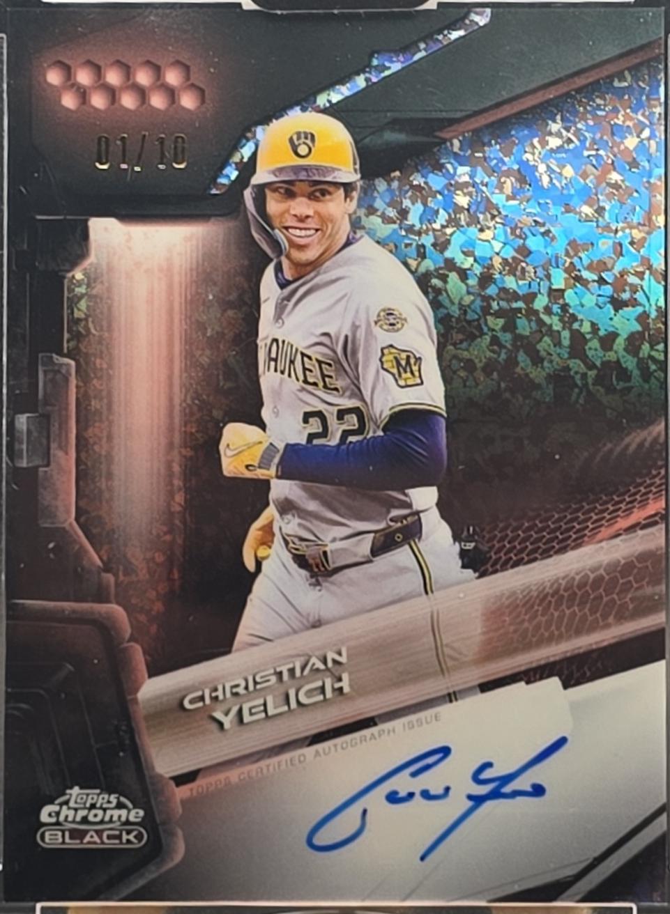 Christian Yelich [Rose Gold Mini-Diamond Refractor] #CBA-CYE