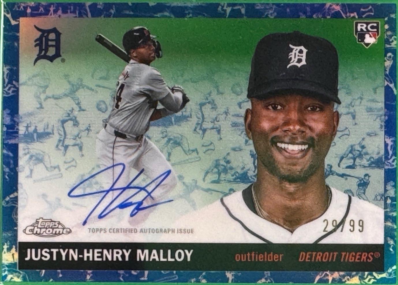 Justyn-Henry Malloy [Toile Cream Blue Refractor] #CPA-JMA