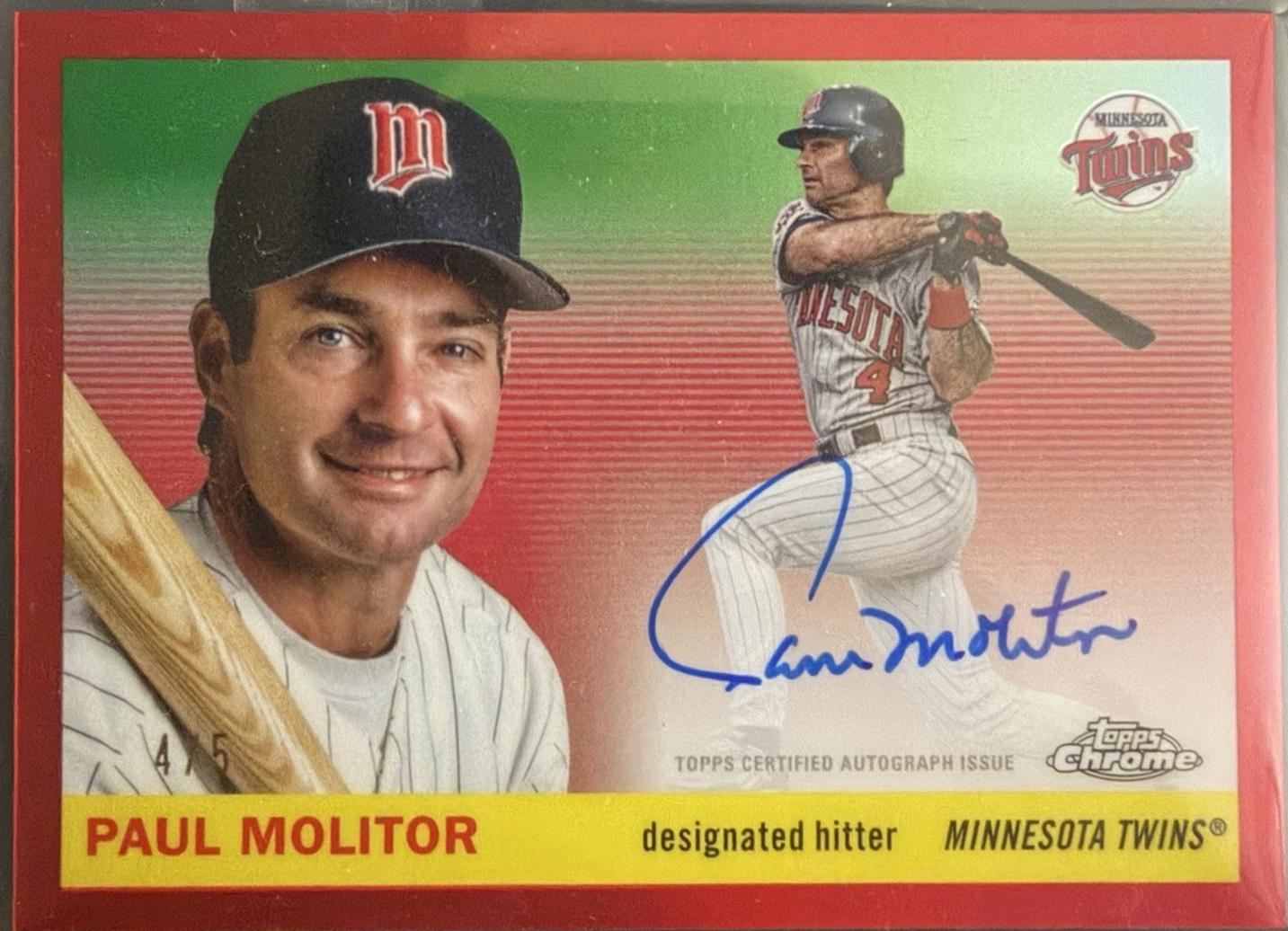 Paul Molitor [Toile Cream Red Refractor] #CPA-PM