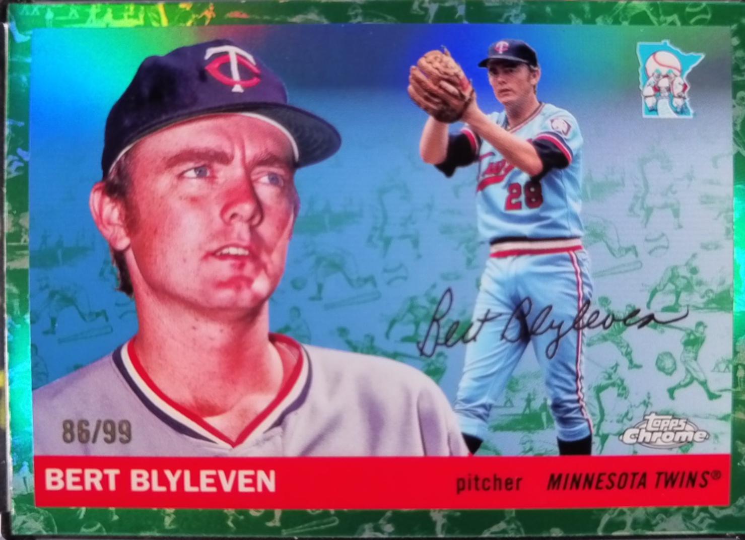 Bert Blyleven [Toile White Green Refractor] #452