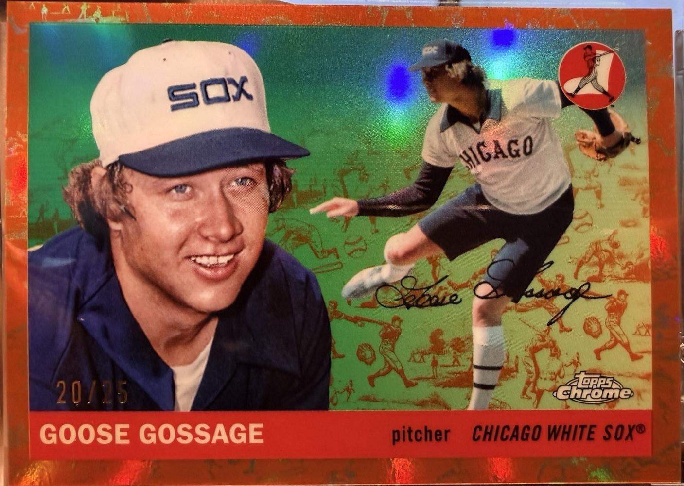 Goose Gossage [Toile White Orange Refractor] #442