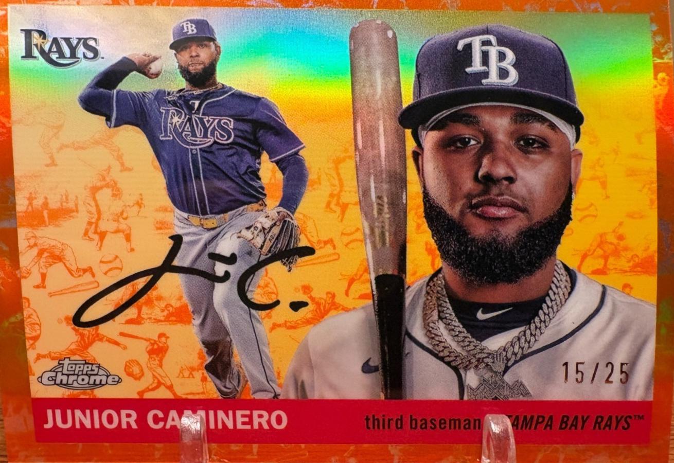 Junior Caminero [Toile White Orange Refractor] #168