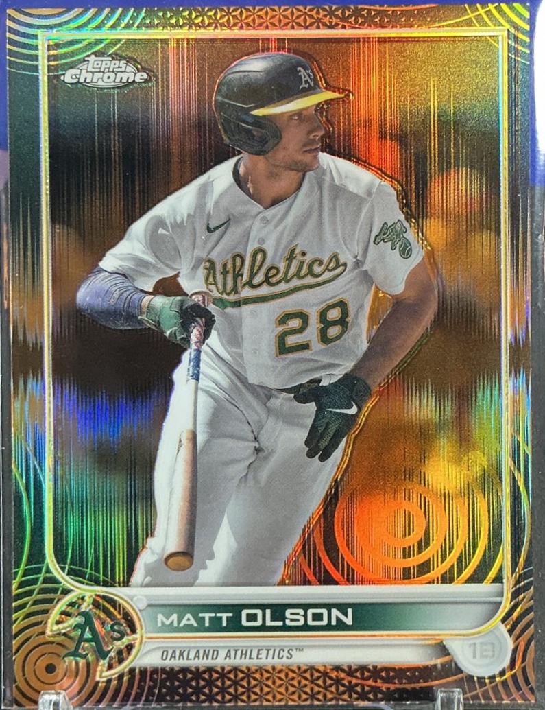 Matt Olson [Sonic Orange Black Pulse] #148