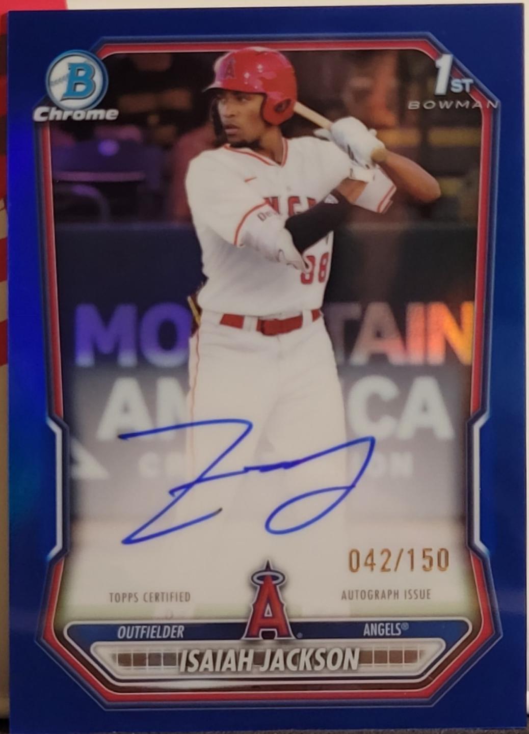 Isaiah Jackson [Blue Refractor] #CPA-IJ