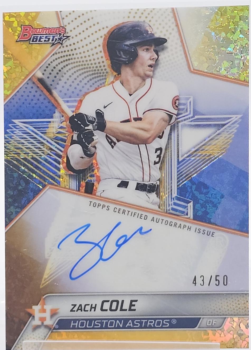 Zach Cole [Gold Mini-Diamond Refractor] #B25-ZC