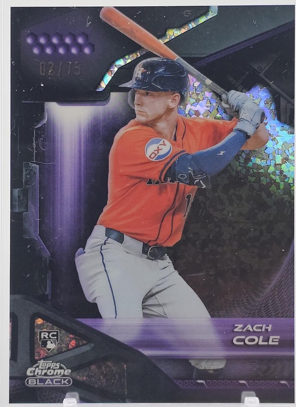 Zach Cole [Purple Mini-Diamond Refractor] #137