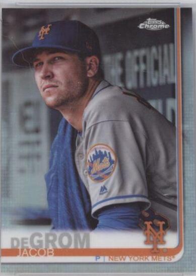 Jacob deGrom [Sitting in Dugout Orange Refractor] #59