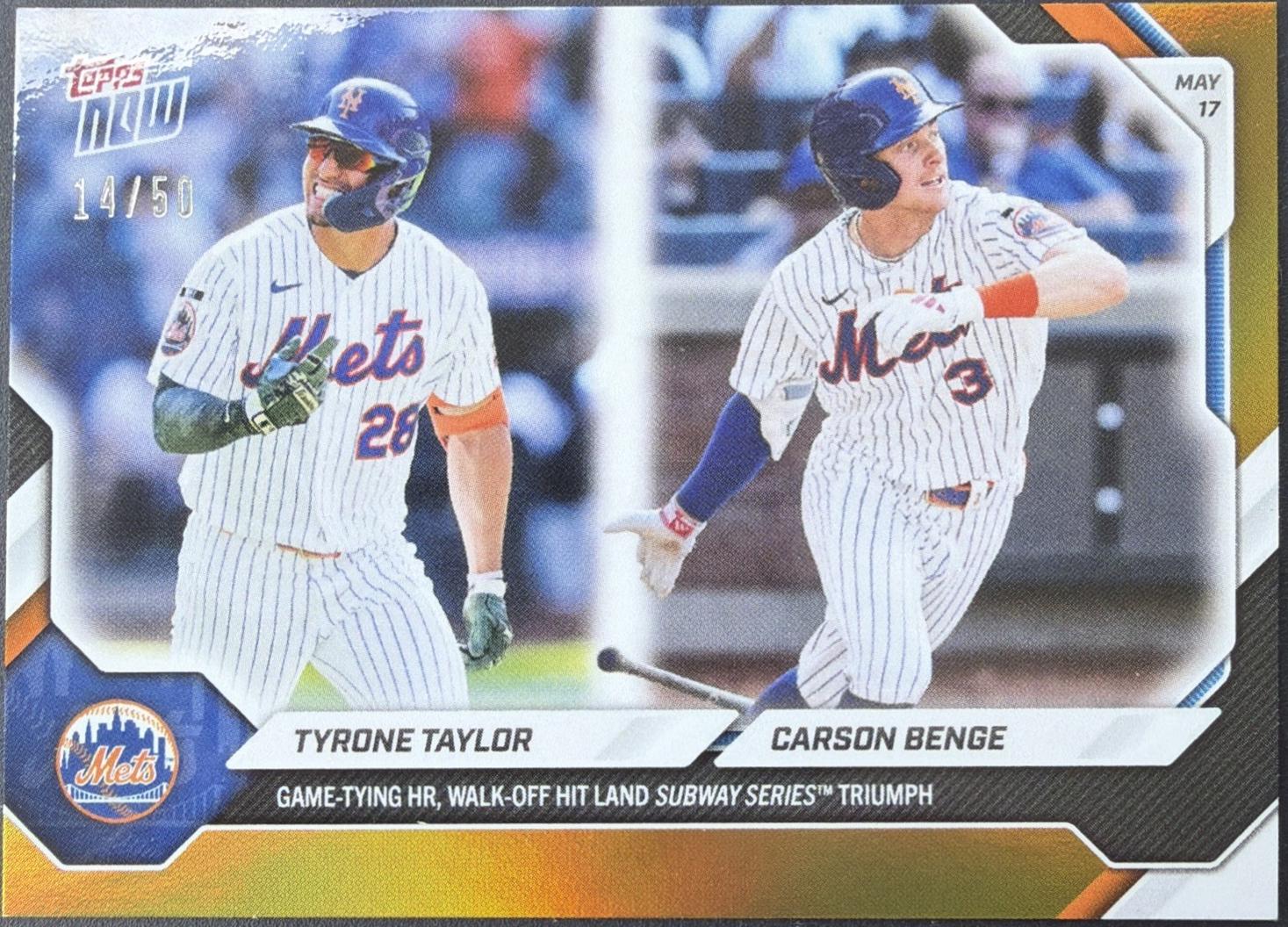 Carson Benge / Tyrone Taylor [Gold Foil] #213