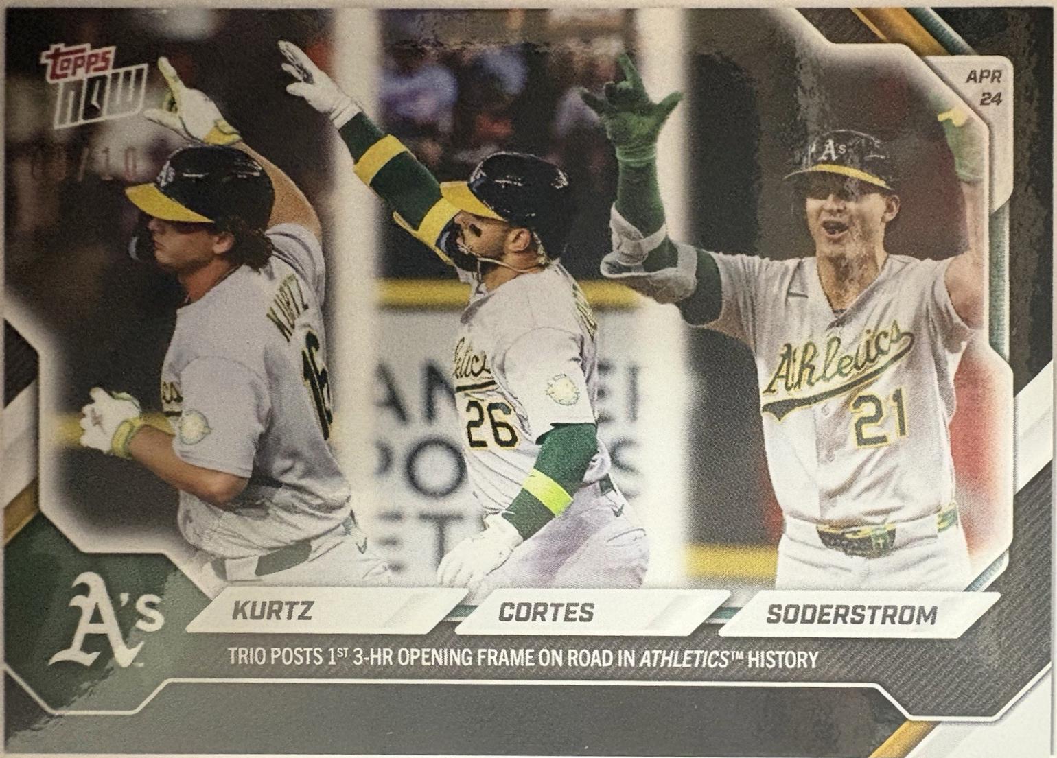 Nick Kurtz / Carlos Cortes / Tyler Soderstrom [Black Foil] #121