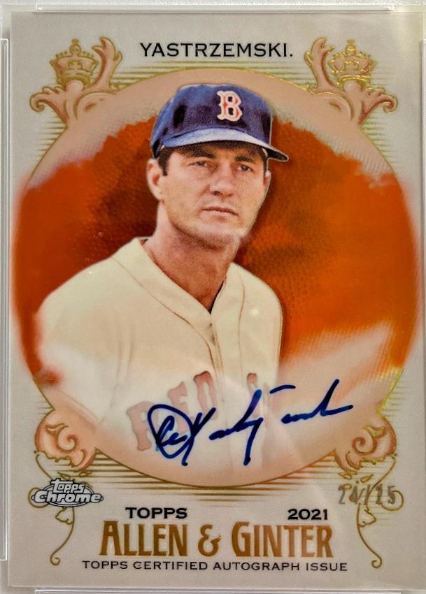 Carl Yastrzemski [Orange Refractor] #AGA-CYA