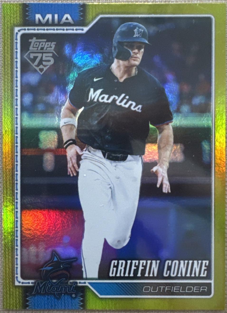 Griffin Conine [Yellow Rainbow Foil] #529