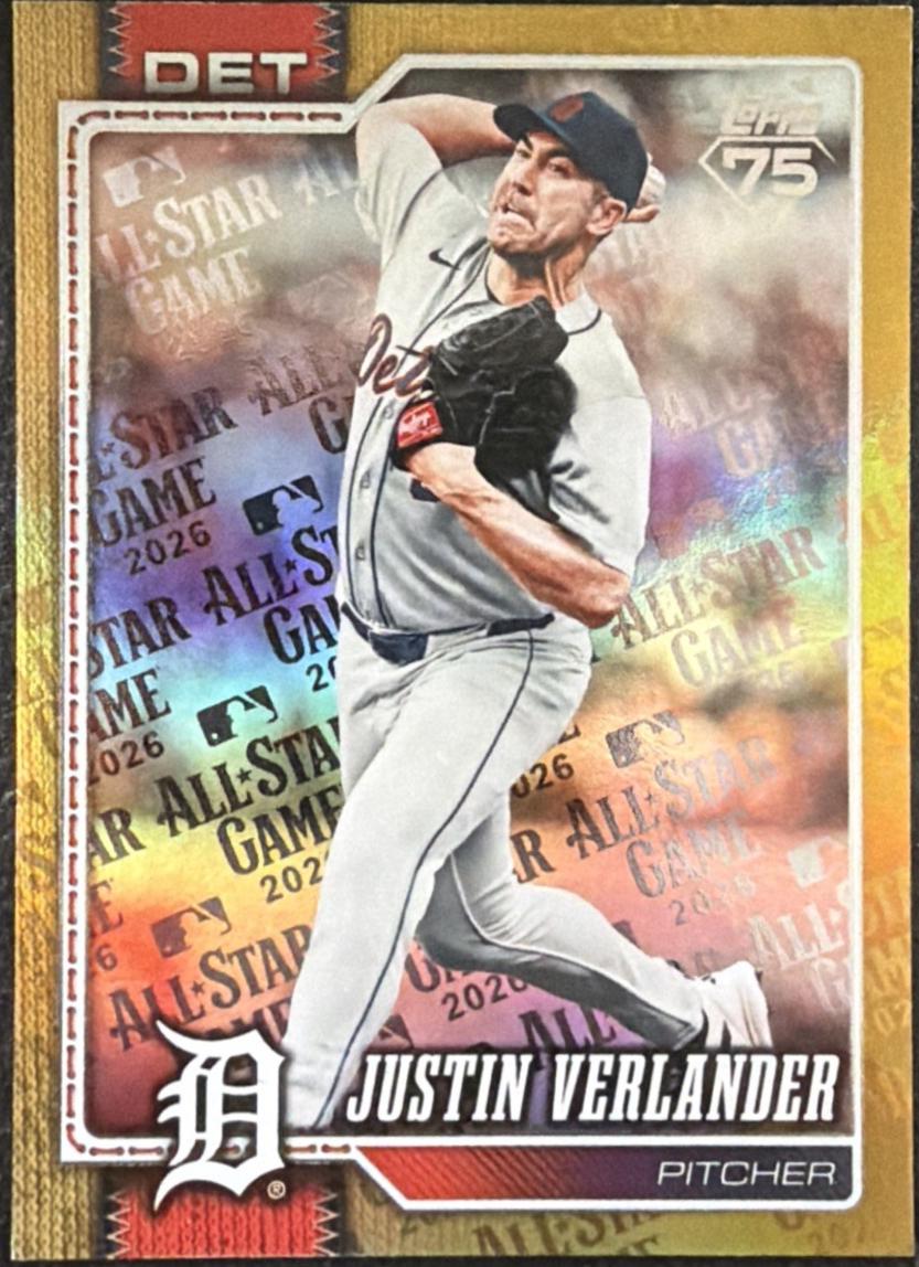 Justin Verlander [Gold Diamante Foil] #415