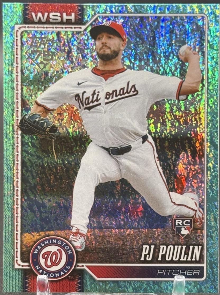 PJ Poulin [Holo Foil Aqua] #405