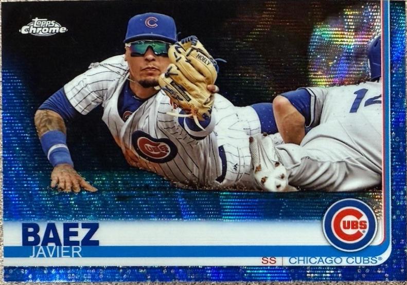 Javier Baez [Blue Wave Refractor] #48