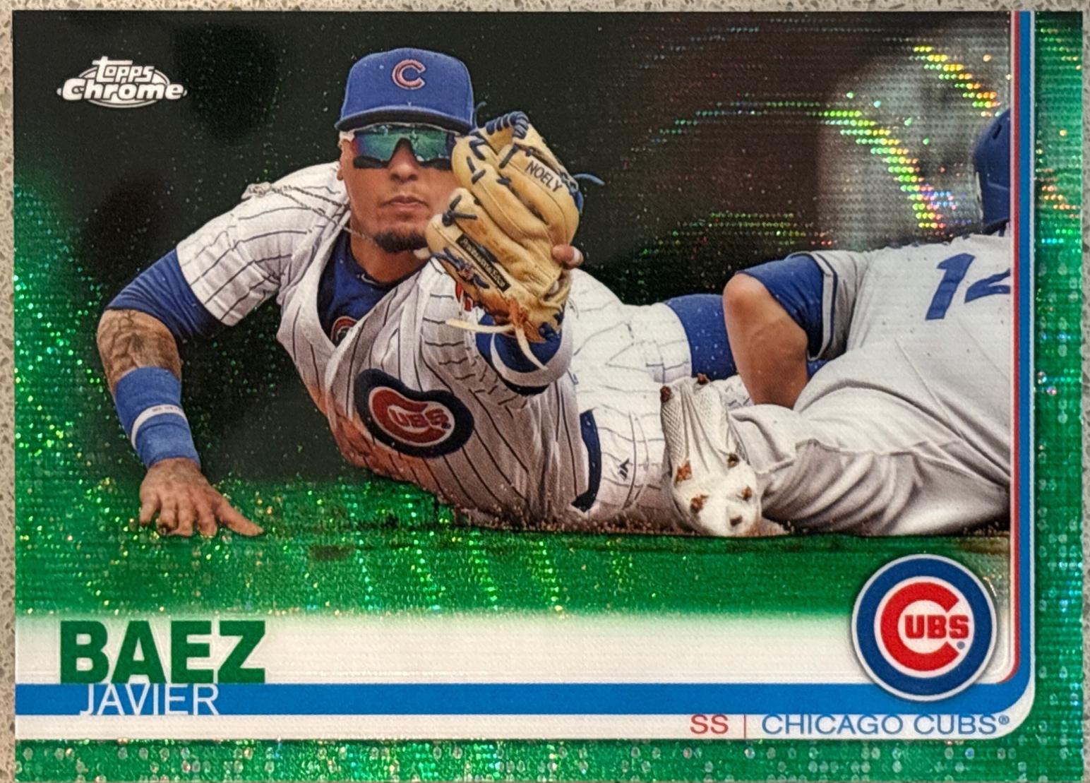 Javier Baez [Green Wave Refractor] #48