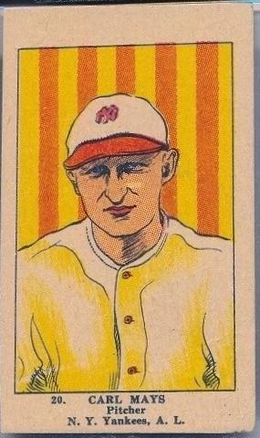 Carl Mays [Hand Cut] #20