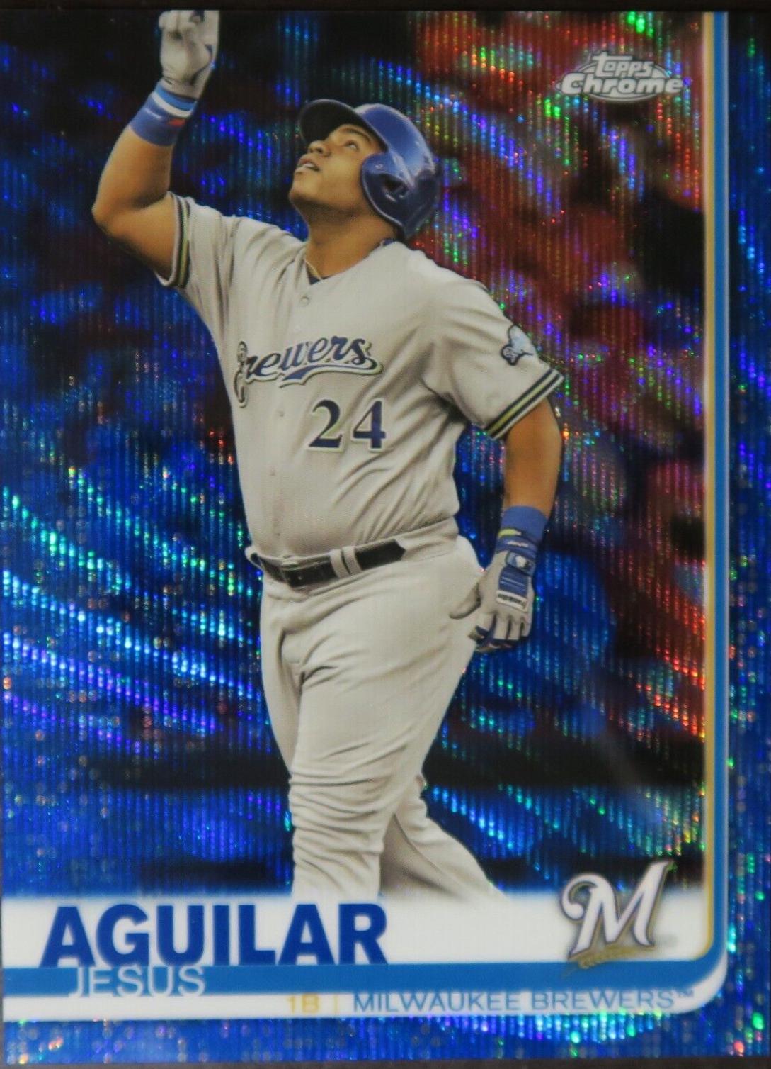 Jesus Aguilar [Blue Wave Refractor] #10