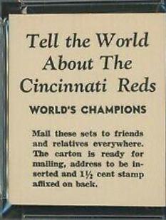 Tell the World About the [World Champions]
