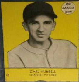 Carl Hubbell [Yellow Background] #20