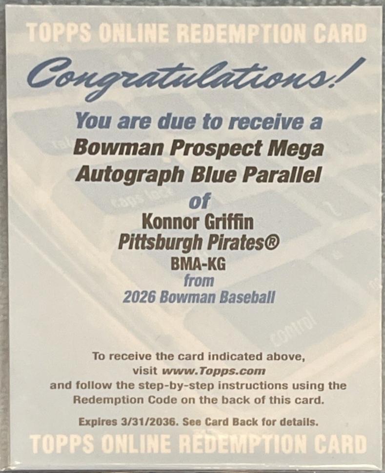 Konnor Griffin [Blue Mojo] #BMA-KG