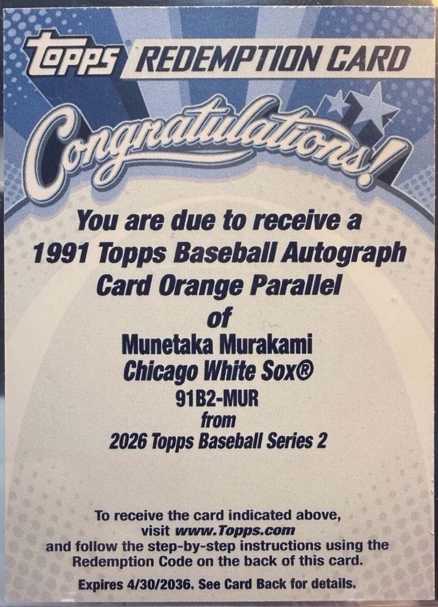 Munetaka Murakami [Orange] #91B2-MUR
