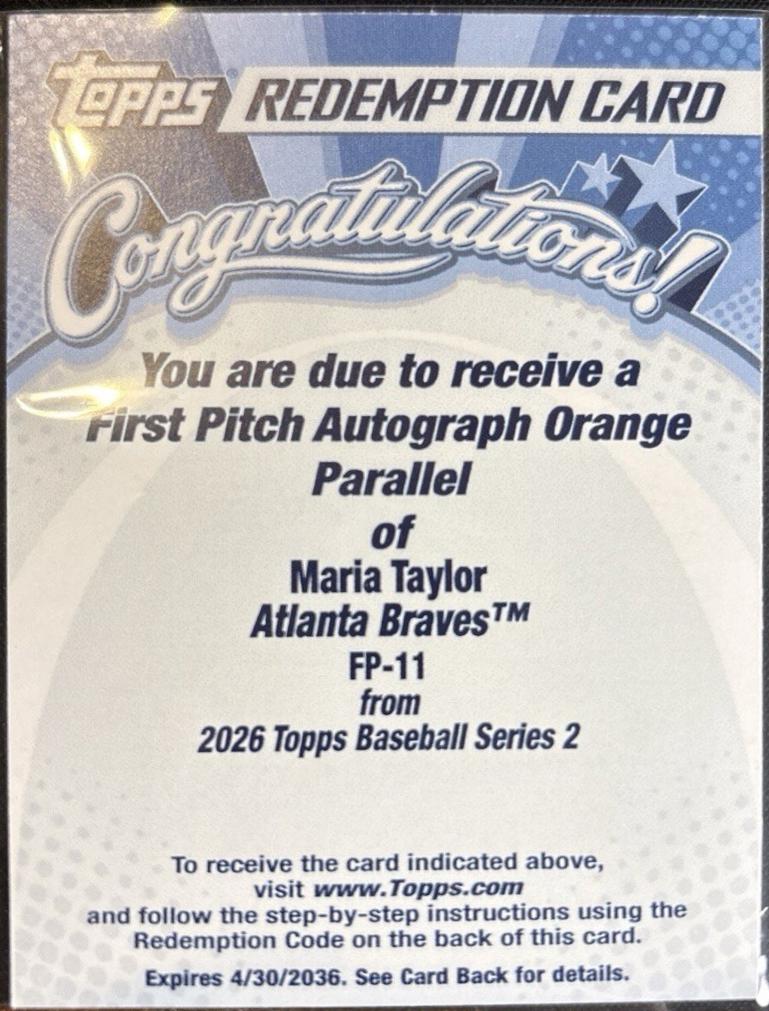 Maria Taylor [Orange Foil] #FP-11