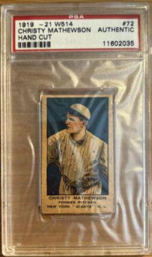 Christy Mathewson [Hand Cut] #72