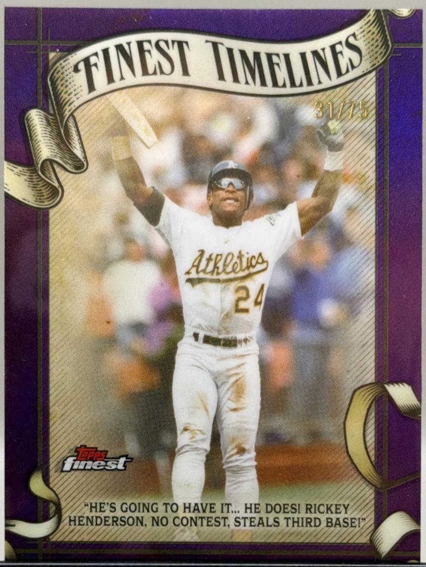 Rickey Henderson [Purple] #FT-24