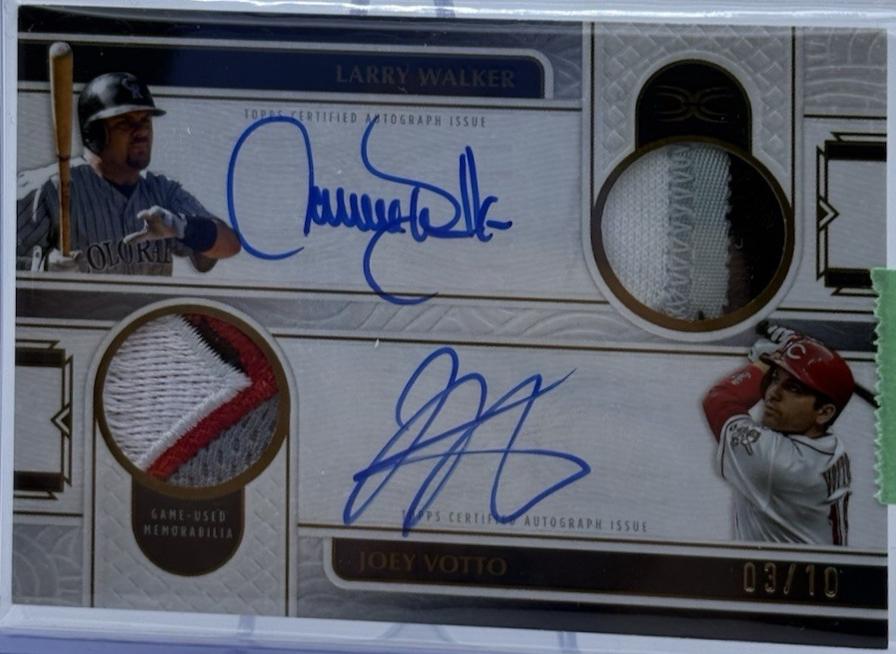 Larry Walker / Joey Votto [Black] #DAC-WV