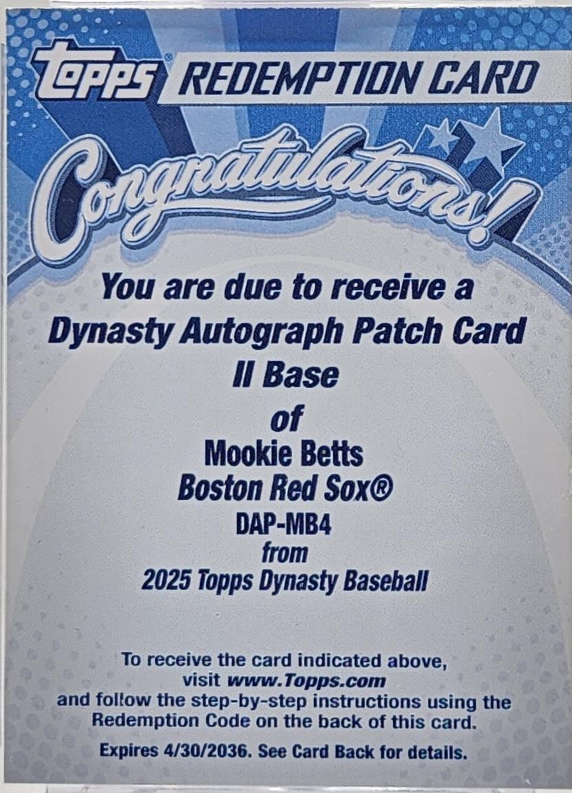 Mookie Betts #DAP-MB4