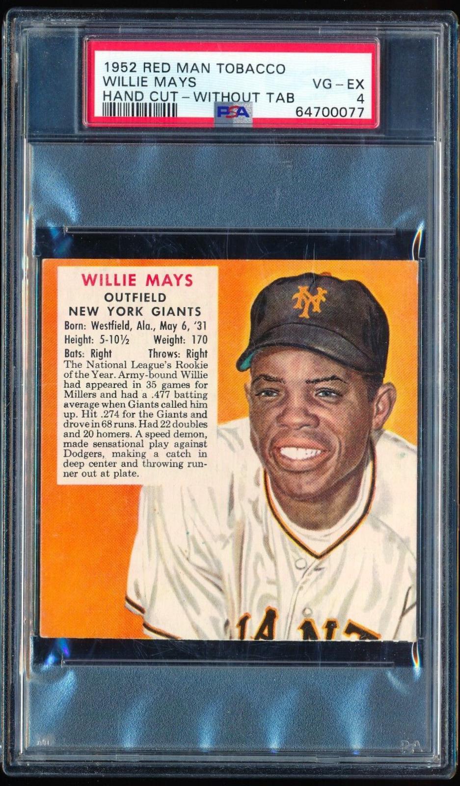 Willie Mays [Hand Cut Without Tab]
