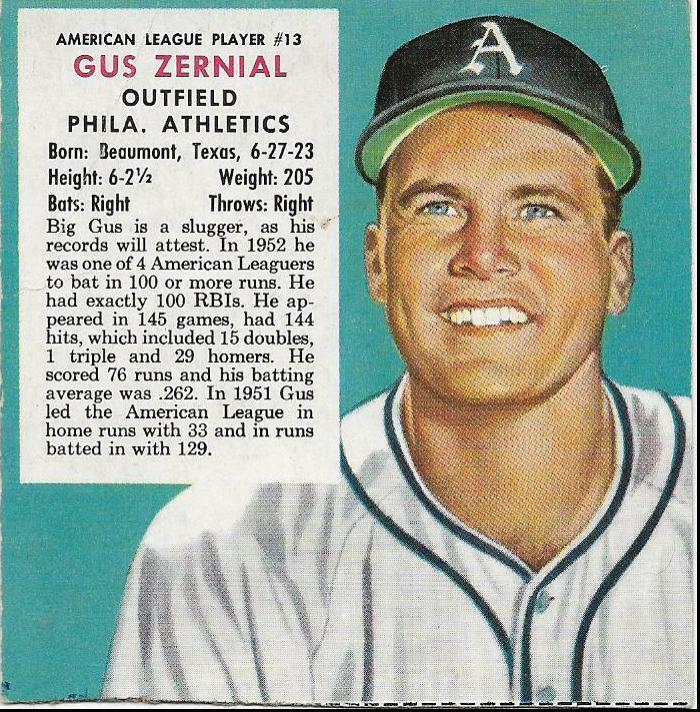 Gus Zernial #13