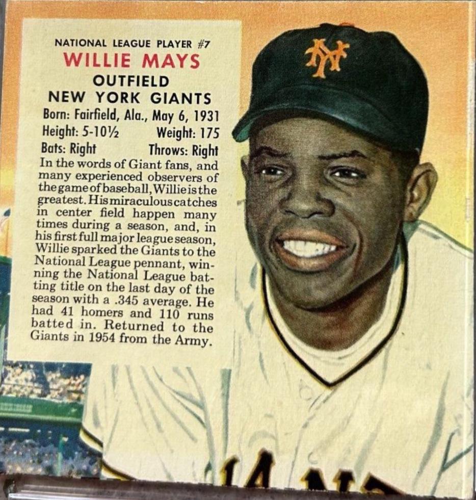 Willie Mays [Hand Cut Without Tab] #7