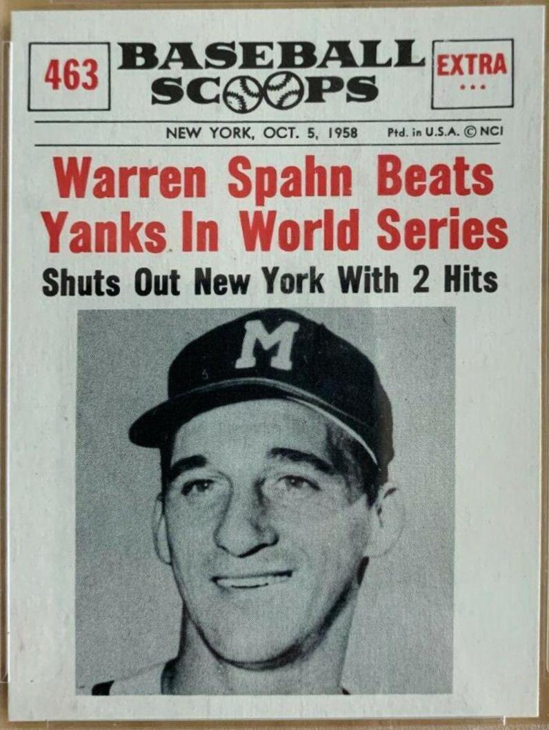 Warren Spahn Beats: Yanks in World Series #463