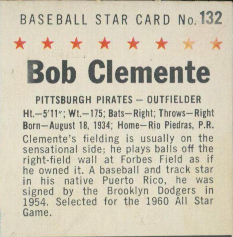 Bob Clemente [Perforated] #132