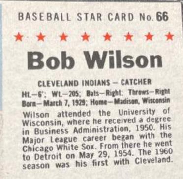 Bob Wilson [Hand Cut] #66
